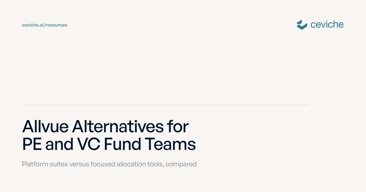 Allvue Alternatives for PE and VC Fund Teams (2026)