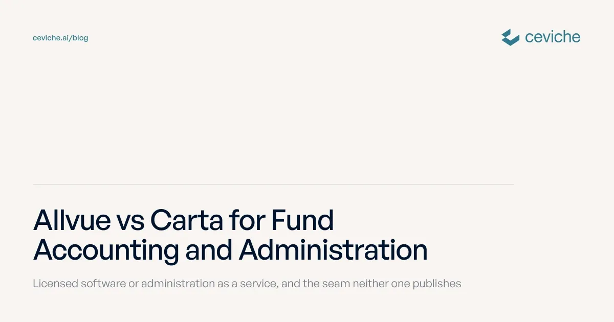 Allvue vs Carta for Fund Accounting and Administration (2026)