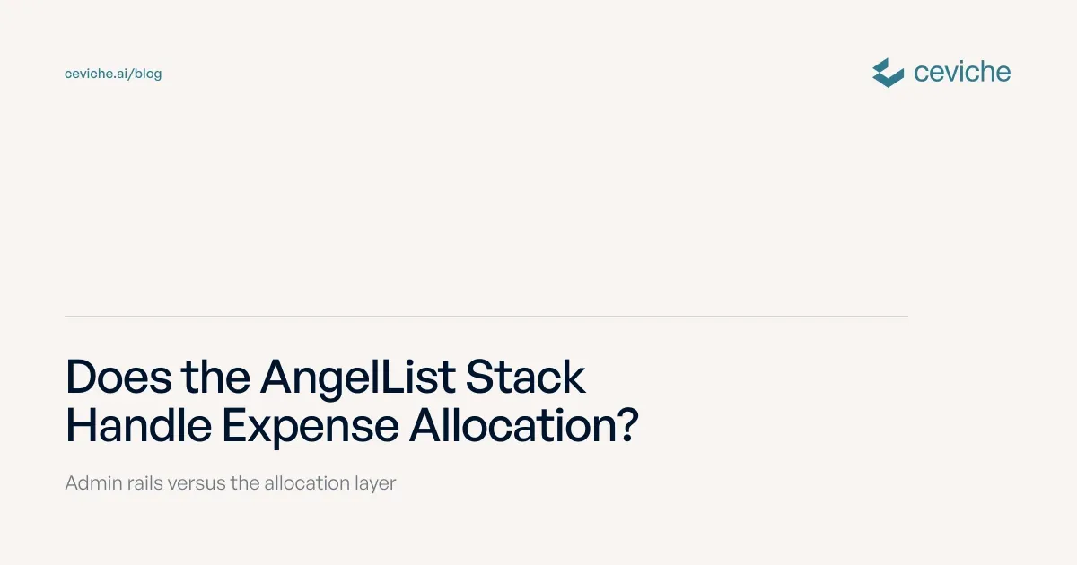 Does the AngelList Stack Handle Expense Allocation?