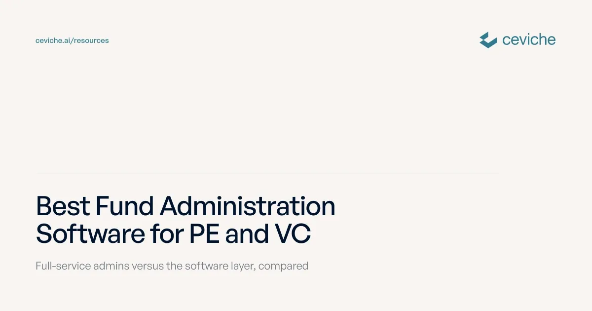 Best Fund Administration Software for PE and VC Funds (2026)