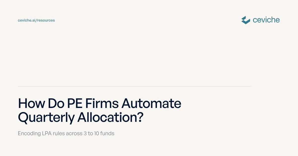 How Do PE Firms Automate Quarterly Expense Allocation?