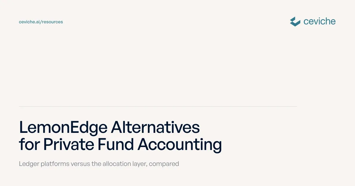 LemonEdge Alternatives for Private Fund Accounting (2026)