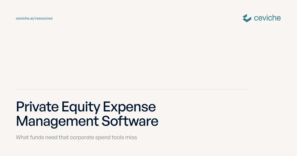 Private Equity Expense Management Software (2026)